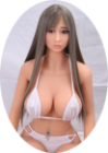 gray with bangs, long